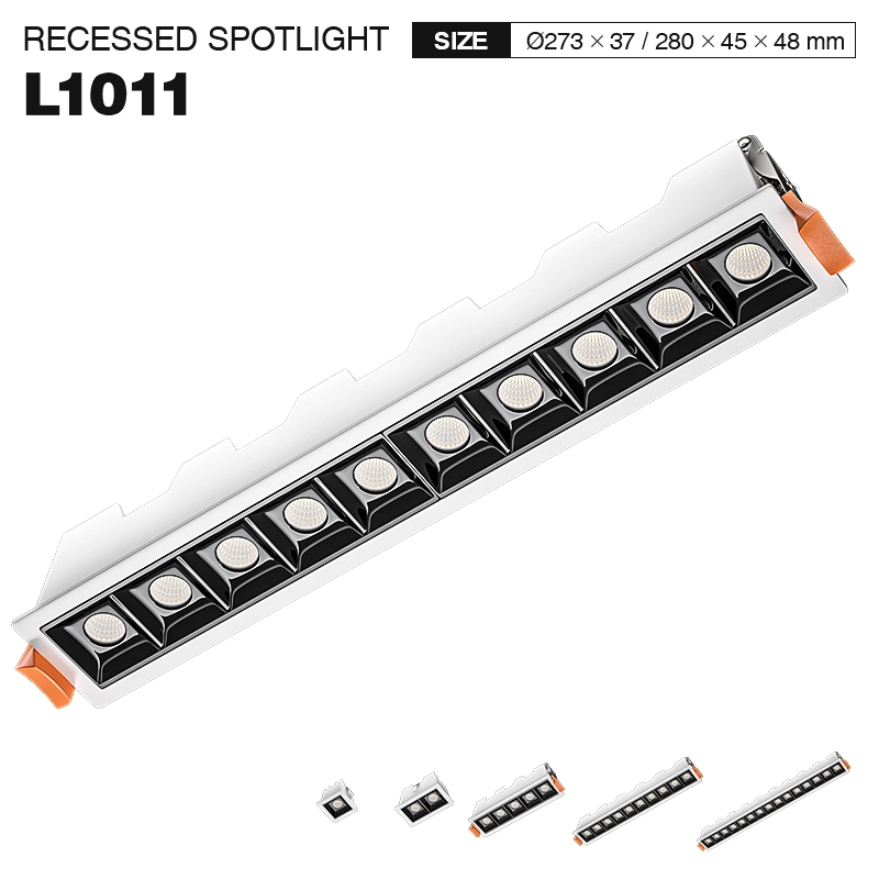 SLL005-A 10W 3000K 36° Bianco faretti incasso led