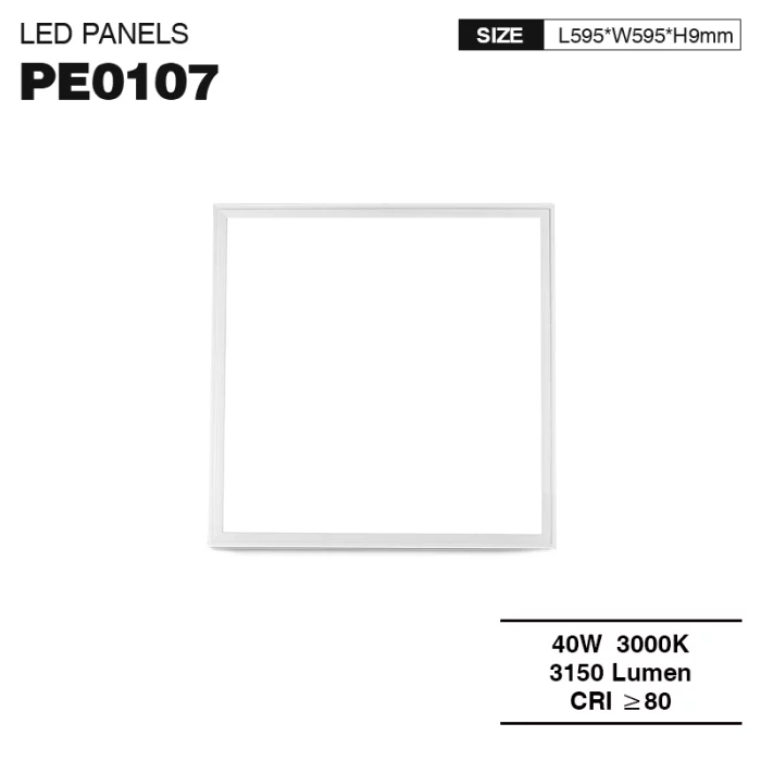 PLE001 40W 3000K 110° Bianco Pannlli led-Illuminazione della palestra--01