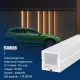 SMD 4000K Ra90 IP65 120LEDs/m L50000*W20*H20mm 24V Strisce LED silicone-Illuminazione della palestra--S0808