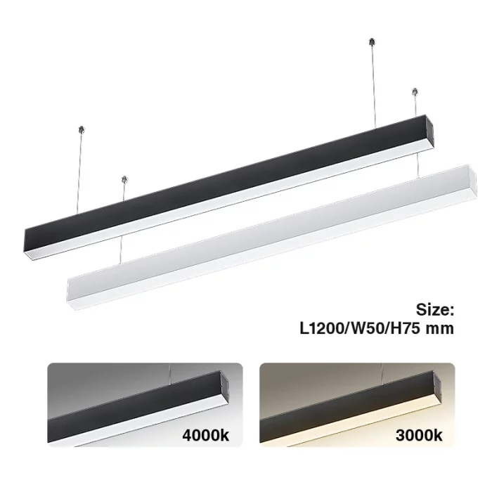 Lampada Lineare LED a Sospensione 40W 120cm---01