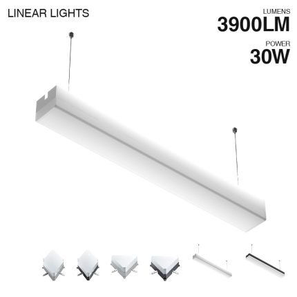 MLL004-A -30W-3900lm-4000K-120°-Lampada Lineare LED-Illuminazione della palestra--MLL004 A 30W
