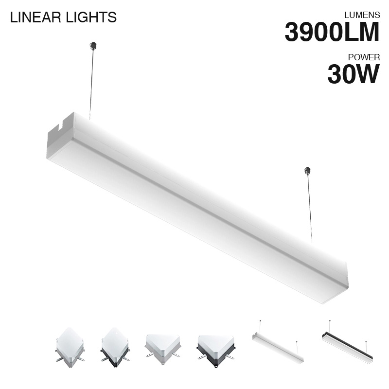 MLL004-A -30W-3900lm-4000K-120°-Lampada Lineare LED-Illuminazione della palestra--MLL004 A 30W