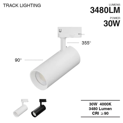 TRL009-12W-960lm-Faretti a Binario-Illuminazione per gioielli--TRL010 w 30W