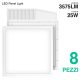 PLB002 25W 4000K 110° Bianco Pannello led * 8 pezzi-Pannello LED a Sospensione-PLB002-mbd 8